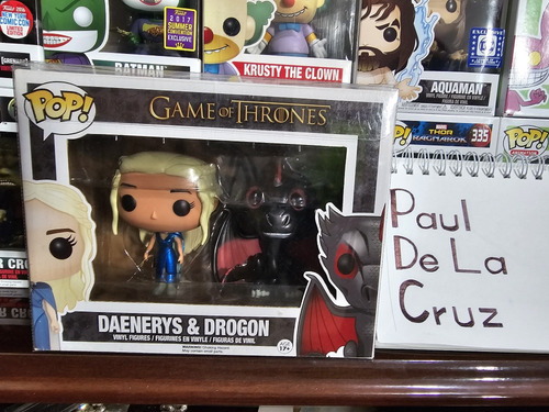 Funko Pop Daenerys Y Drogon Metálicos Game Of Thrones (Usado)