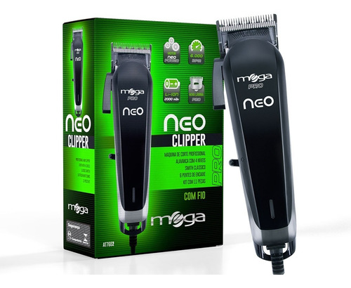 Maquina Corta Pelo Clipper Mega Neo Profesional C/cable Nice