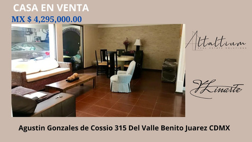 Casa En Venta En La Del Valle Cdmx I Vl11-za-050