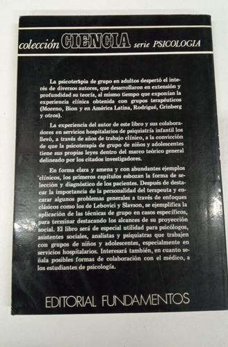 Psicoterapia De Grupo En Niños Y Adolescentes - Pavlovsky (Usado)
