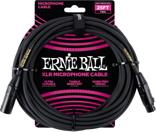 Cable Canon-canon Ernie Ball Eb6073 De 7.6m