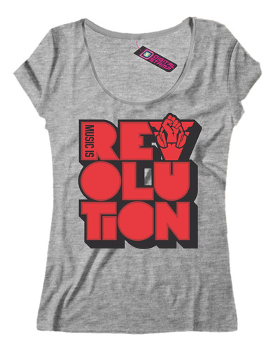 Remera Mujer Carl Cox Music Is The Revolution Dj Me33 Dtg