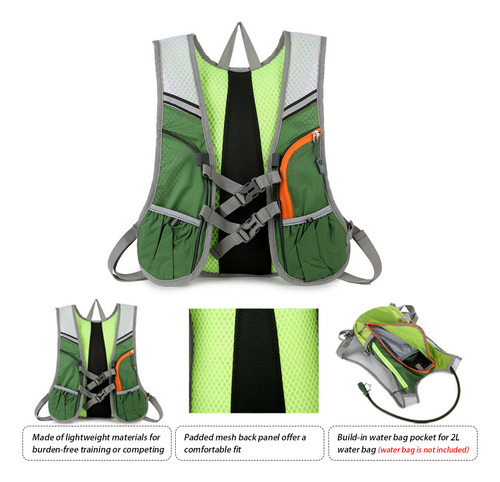 Pt Compatibility Mochila Hydion Transpirable Con Bolsa De