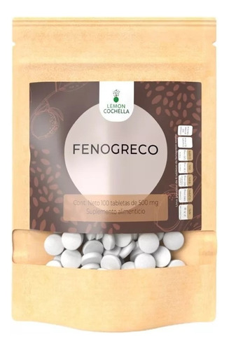 Fenogreco 100 Tabletas Lemon Cochella - 1 Pieza Sabor Natural