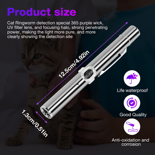 2×lámpara Wood's Portátil Luz Negra Ultravioleta For El Cuid