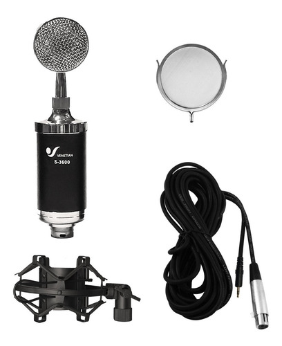 Venetian S3600 Microfono Condenser Estudio Vintage Shokmount