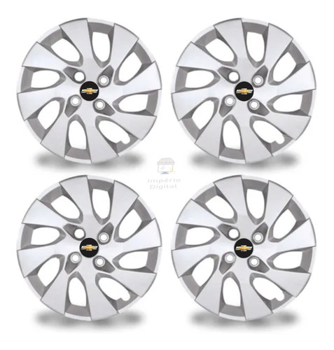 Jogo Calota Onix Prisma Cobalt 2014 2015 2016 Aro 15 4pçs