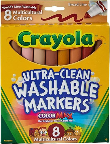 Crayola Marcadores Lavables De Trazo Grueso Colores Multicul