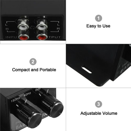 Amplificador De Coche Universal Bass Knob Universal Bass Kno