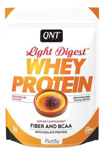 Proteina Whey Light Digest 500gr Creme Brulee - Qnt