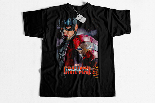 Playera Civil War Cuello Redondo