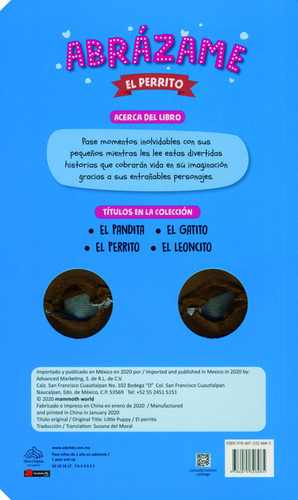 Abrazame: El Perrito, de Varios autores. Abrázame: El Leoncito Editorial Silver Dolphin (en español), tapa dura en español, 2020
