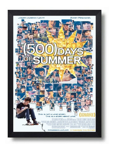 Cuadro 500 Days Of Summer Marco Con Vidrio 35x50