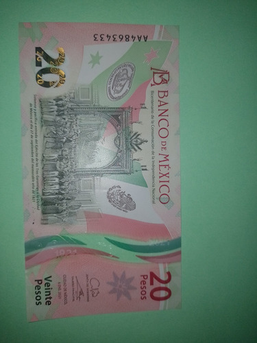 Billete De 20 Pesos Coleccionable 