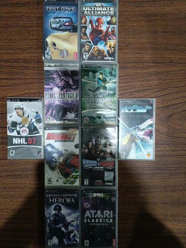 Lote De 10 Videojuegos Para Psp (Usado)