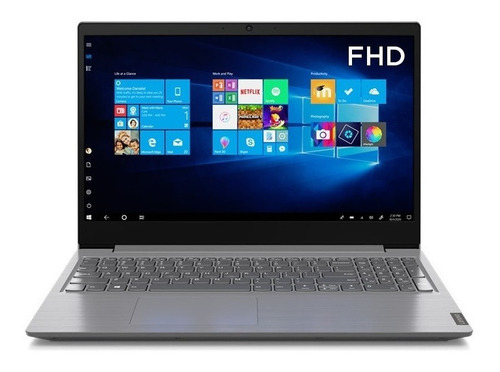 Notebook Lenovo V15-IGL iron gray 15.6", Intel Celeron N4020 8GB de RAM 256GB SSD, Intel UHD Graphics 600 1920x1080px Windows 10 Home