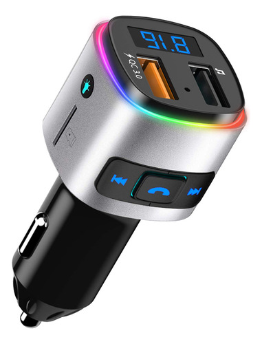 Sonru - Transmisor Fm Bluetooth Para Automovil, Radio De Coc