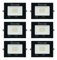 Comprar Pack X 6 Reflectores Led Practile Exterior 10w Alta Potencia