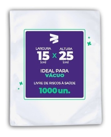 Embalagem / Sacos A Vácuo 15x25 - 1000 Und