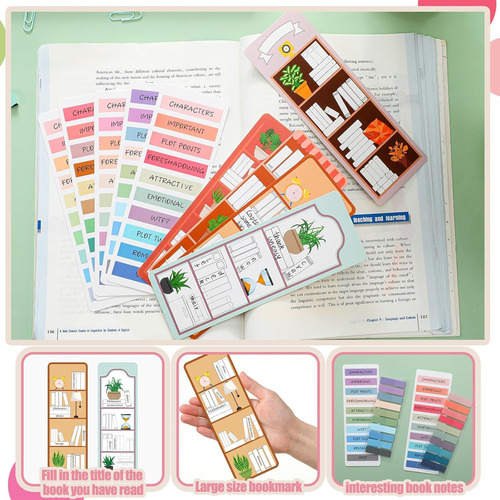 Kit De Anotación De Libros Juego De Estuche Para Lápices Inc
