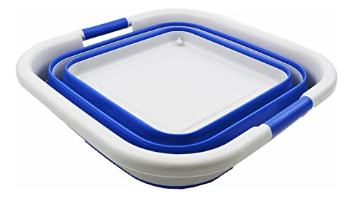 Cesta Plegable 39l Con Ruedas Y Contenedor De Almacenamiento