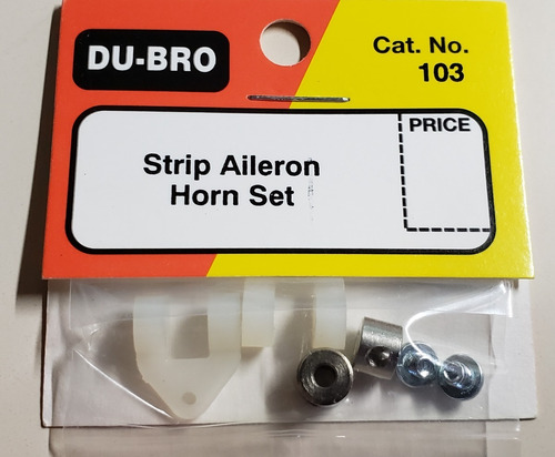 Strip Aileron Connector Horn, Set De 2 + Retenes Y Tornillos