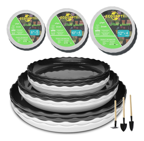 13 Pack Platillo De Maceta, 8 10 12 Pulgadas, Bandejas De Pl