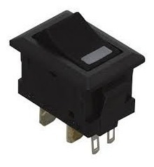 Rocker Switch Led Naranja Interruptor 4 Pin Sw-35-680 Gc 