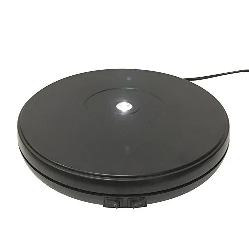 Base Giratoria Eléctrica Con Motor Luz Led Para Exhibiciones