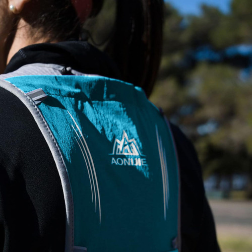 Chaleco Hidratacion Mochila Running Trekking Aonijie 5 Lts Color Verde Agua