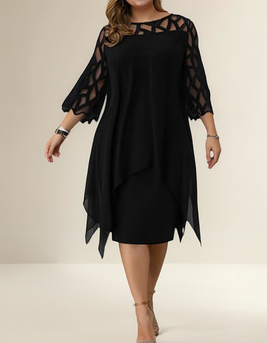 Vestido Plus Size Festas Casamentos Elegante Renda Malicisio