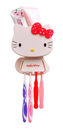 Soporte Cepillo De Dientes Hello Kitty De Pared