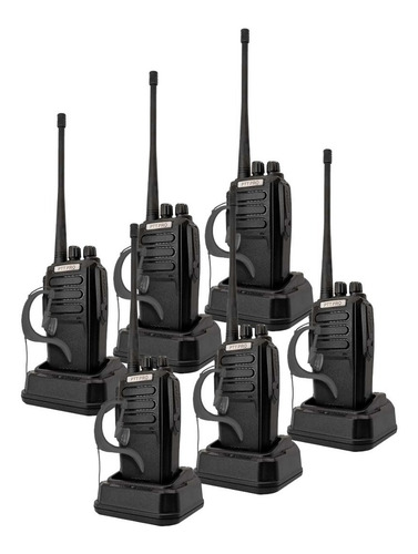 6 Radios Uhf Vhf Pro3000 16 Ch C Kenwood Motorola Bandas De Frecuencia Uhf/vhf Color Negro