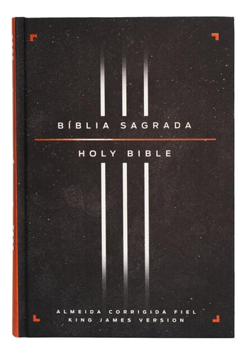 Bíblia Sagrada Holy Bible Acf Bilíngue Português E Inglês Capa Dura Preta