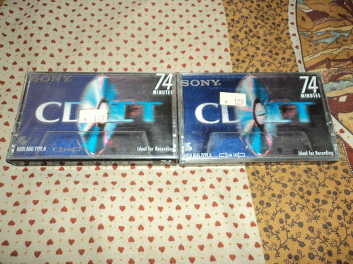 Cassette Sony Cd-it 74 Min Sellados 2 Piezas