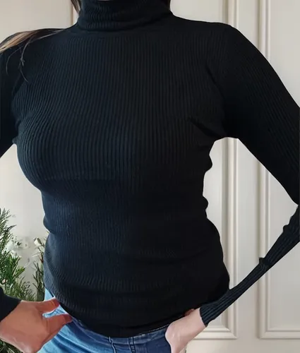 Buzo Cuello Alto Mujer.completo.ropa.moda.chica S