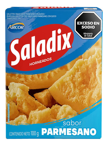  Saladix Parmesano 100gr Pack X 5un Cioccolato Tienda Dulce