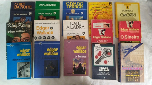 Livro - Edgar Wallace Com 15 Títulos Conforme Foto 