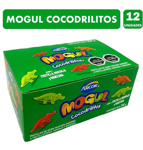Caja Gomitas Arcor Mogul Cocodrilitos - Caja De 12 Unidades