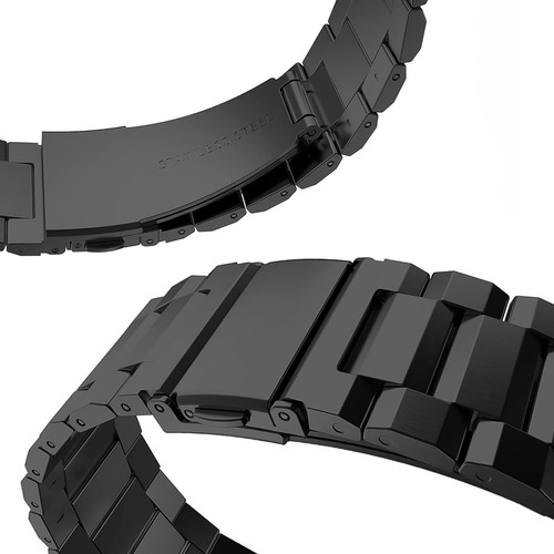 Pulseira De Aço Inox Para Smartwatch Series 6 7 8 9 Se Ultra Cor Prata Listra Rosê