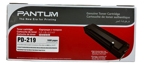 Toner Pantum Pd219 1600 Paginas P2509 M6559 Original