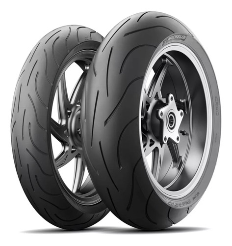 Pneus Michelin Power 2ct 120 + 160 Z650 Ninja 650 Er6n Xj6