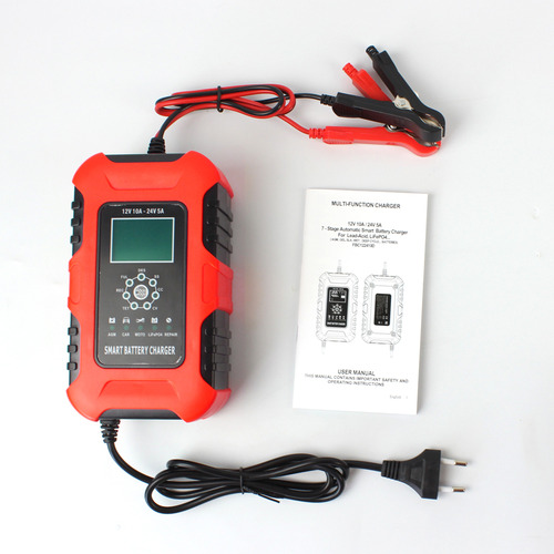 12v-24v 10a Pantalla Lcd Digital Cargador De Coche Cargador