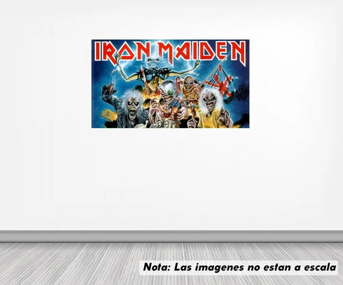 Vinil Sticker Pared 70cm Lado Iron Maiden Modld0006