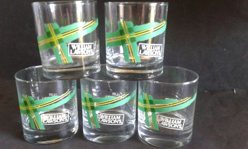 Vasos De Whisky William Lawson's De Vidrio Cortos Impecables