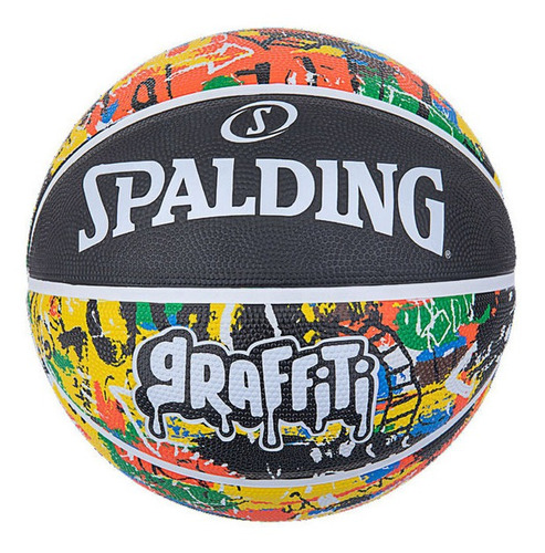 Imagen 2 de 5 de Pelota Basquet Spalding Nº 7 Grafitti Nba Outdoor - Olivos