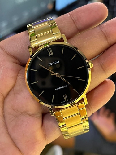 Reloj Hombre Casio Enticer Mtp-vt01g-1 Correa Acero Análogo