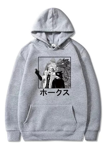 Buzo Canguro Anime Hero Hawks Pullover Casual Infantil