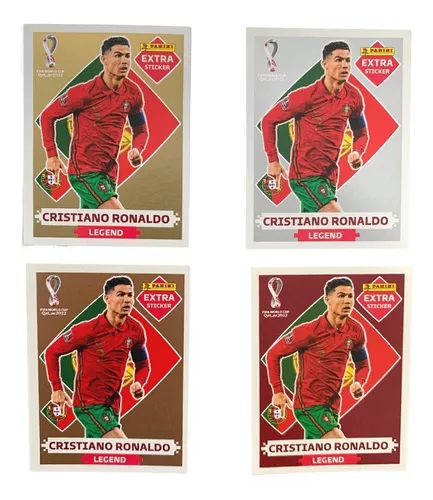 Figurinha Legend Gold Extra Cristiano Ronaldo Copa 2022