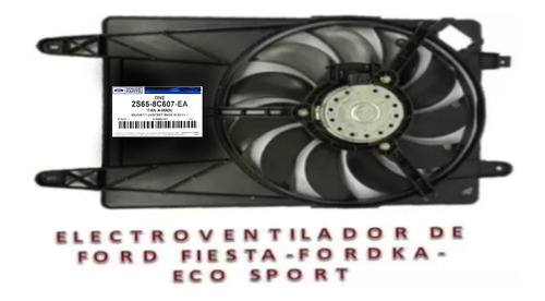 Electroventilador Fiesta Ecosport 1.6 2.0 2010 2011 2012 